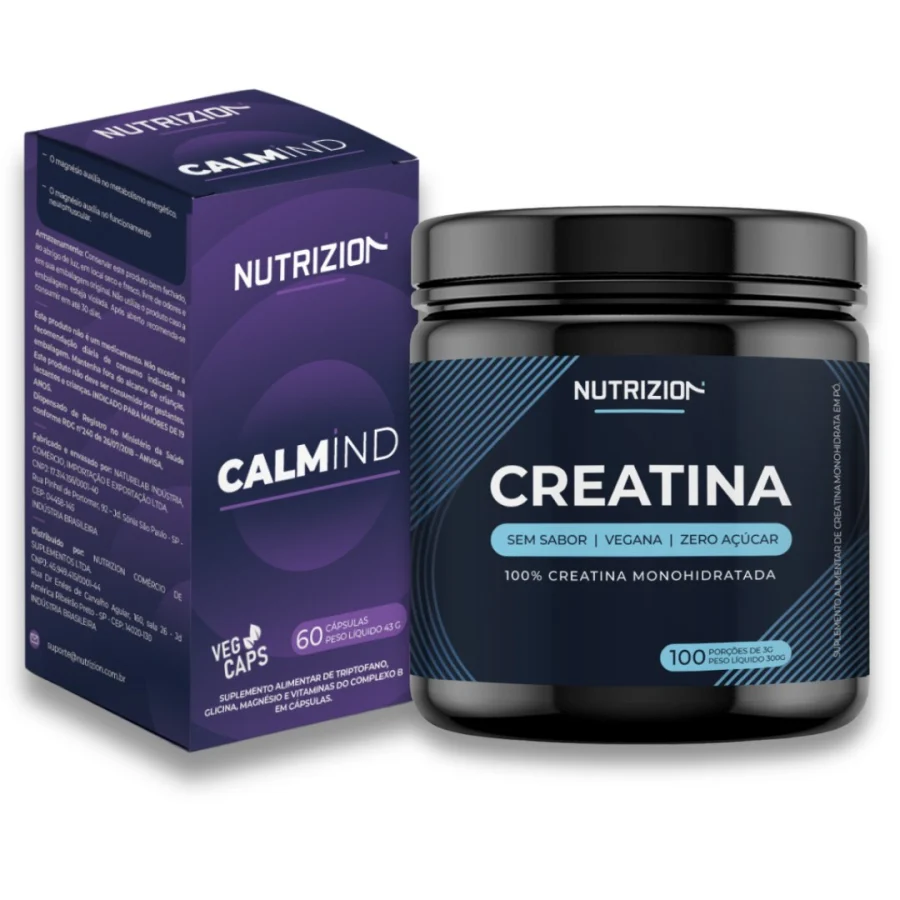 Combo Saúde & Rotina — Creatina + Calmind