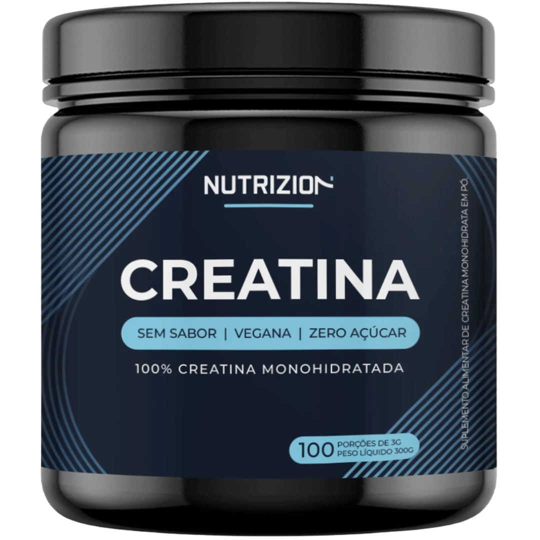 Pote de Creatina 100% Monohidratada Nutrizion — 300g